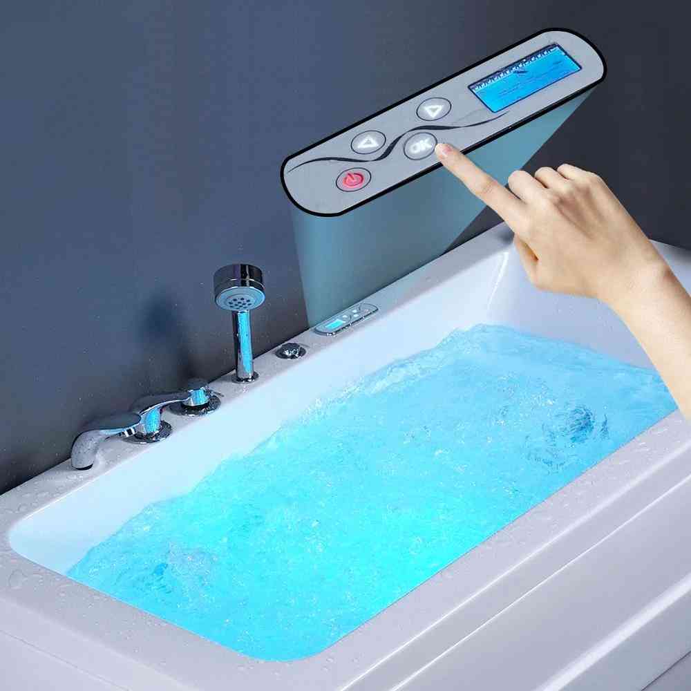 Led Shower Bathtub Color Bath Hydromassage Tub Acrylic Surfing Massage Square