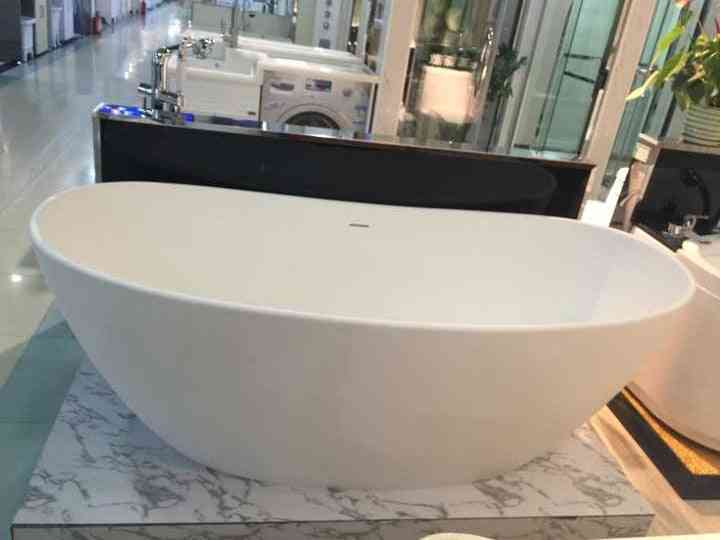 1800 x 850 x 630 mm marcella pmma baignoire à surface solide corian autoportante baignoire en pierre artificielle approuvée cupc