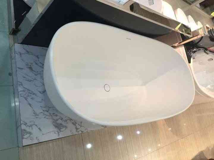 1800 X 850 X 630 Mm Marcella Pmma Solid Surface Bathtub Corian Freestanding Cupc Approved  Artificial Stone Tub
