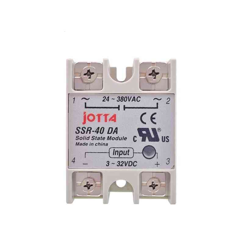 Dc Control Ac Ssr White Shell Single-phase Solid State Relay