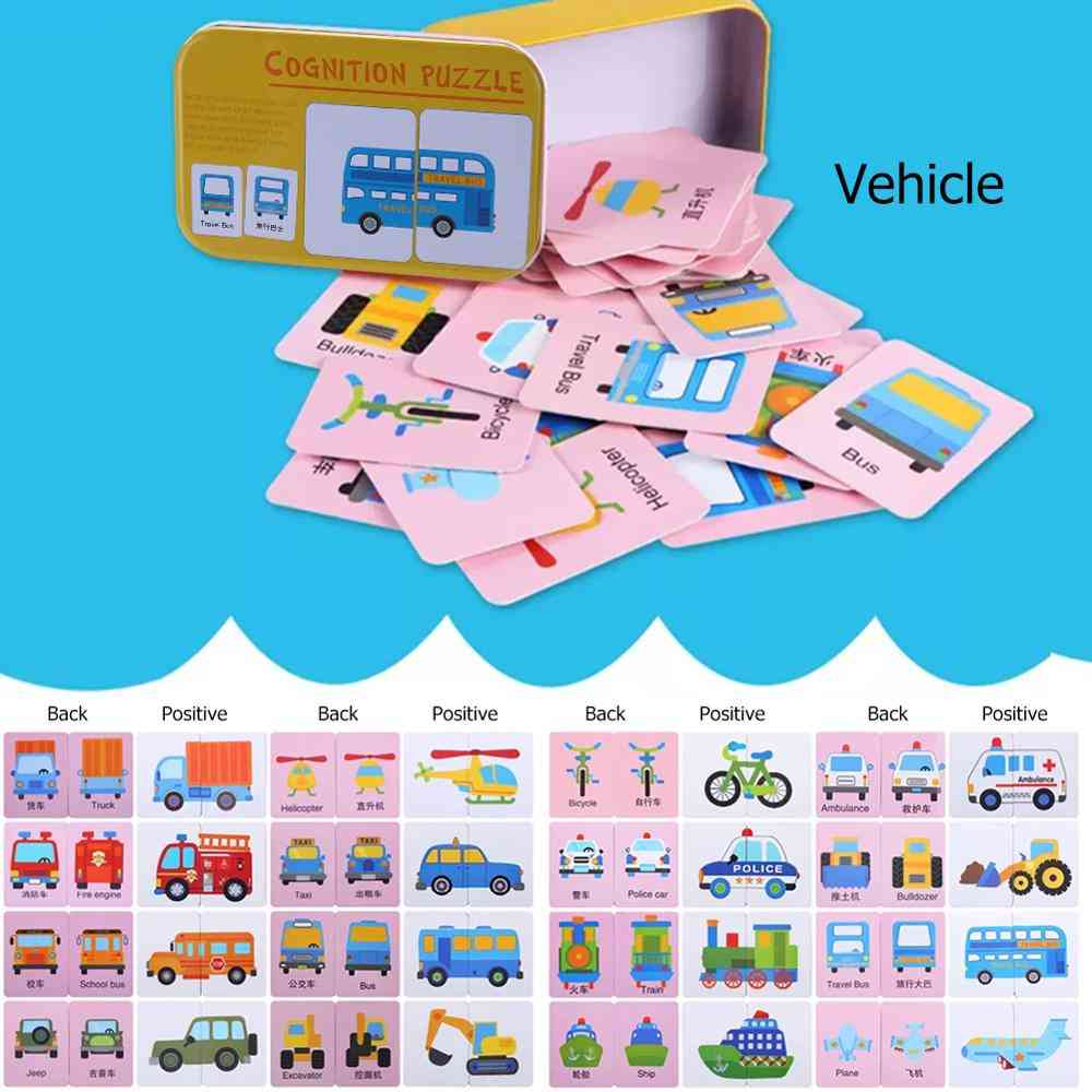 Cognitive Puzzle Card Set- Pair Matching Game