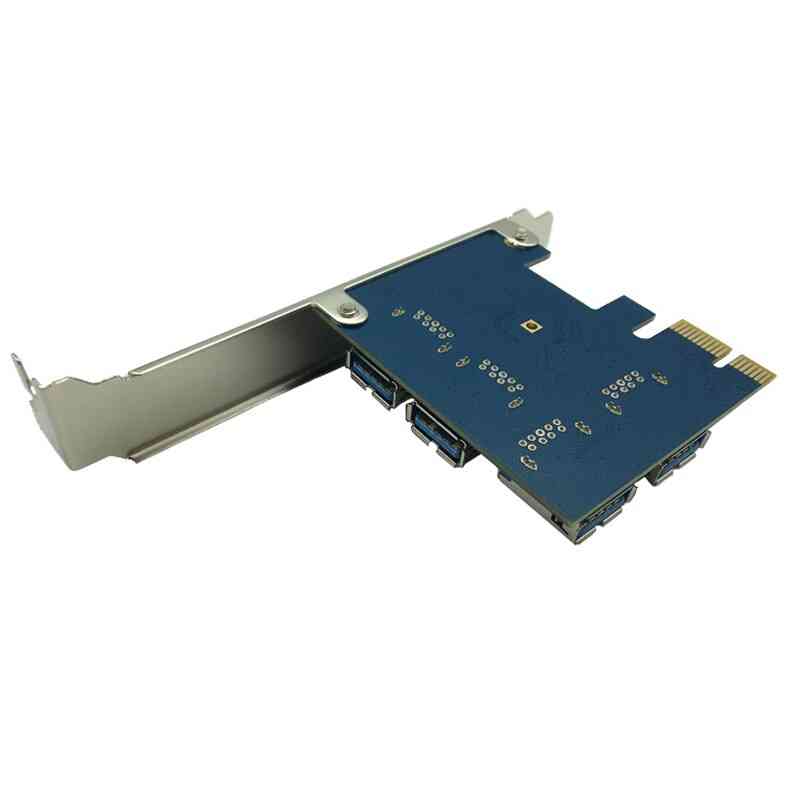 1 sving, 4 PCI Express-spor, USB 3.0 gruvedriftstiger kortomformer