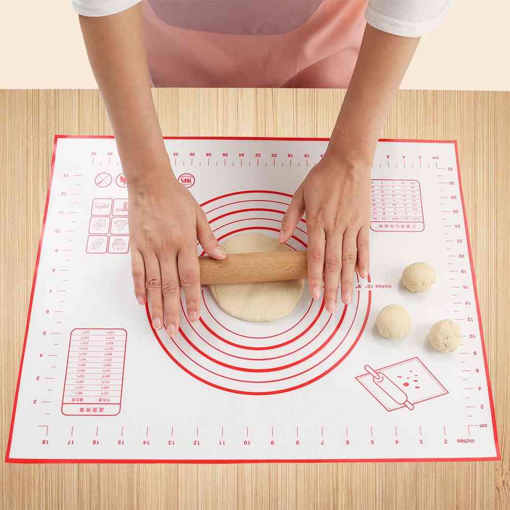 Non-stick Silicone Baking Mat, Pizza Dough Maker Pad, Cooking Tools