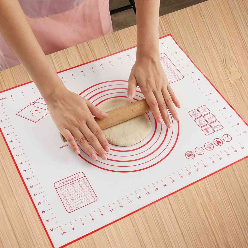 Non-stick Silicone Baking Mat, Pizza Dough Maker Pad, Cooking Tools