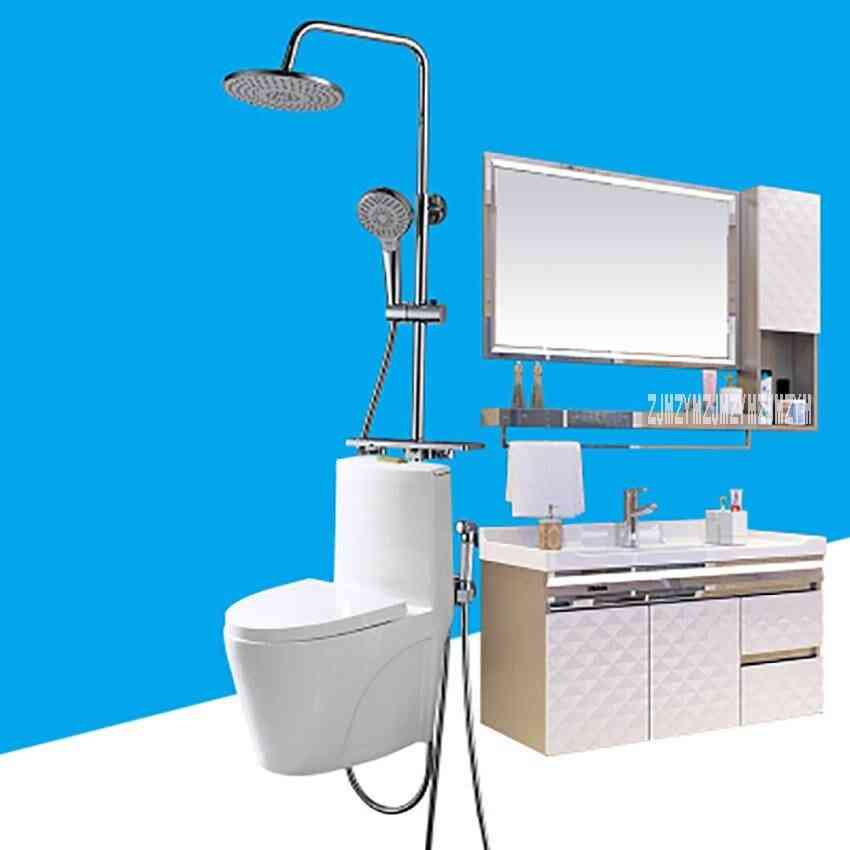 Sanitari, mobiletto del bagno, doccia combinata, set da bagno