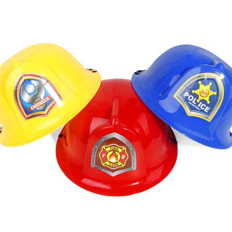 Simulación fuego sombreros niños juego de roles casco seguridad divertido cosplay prop