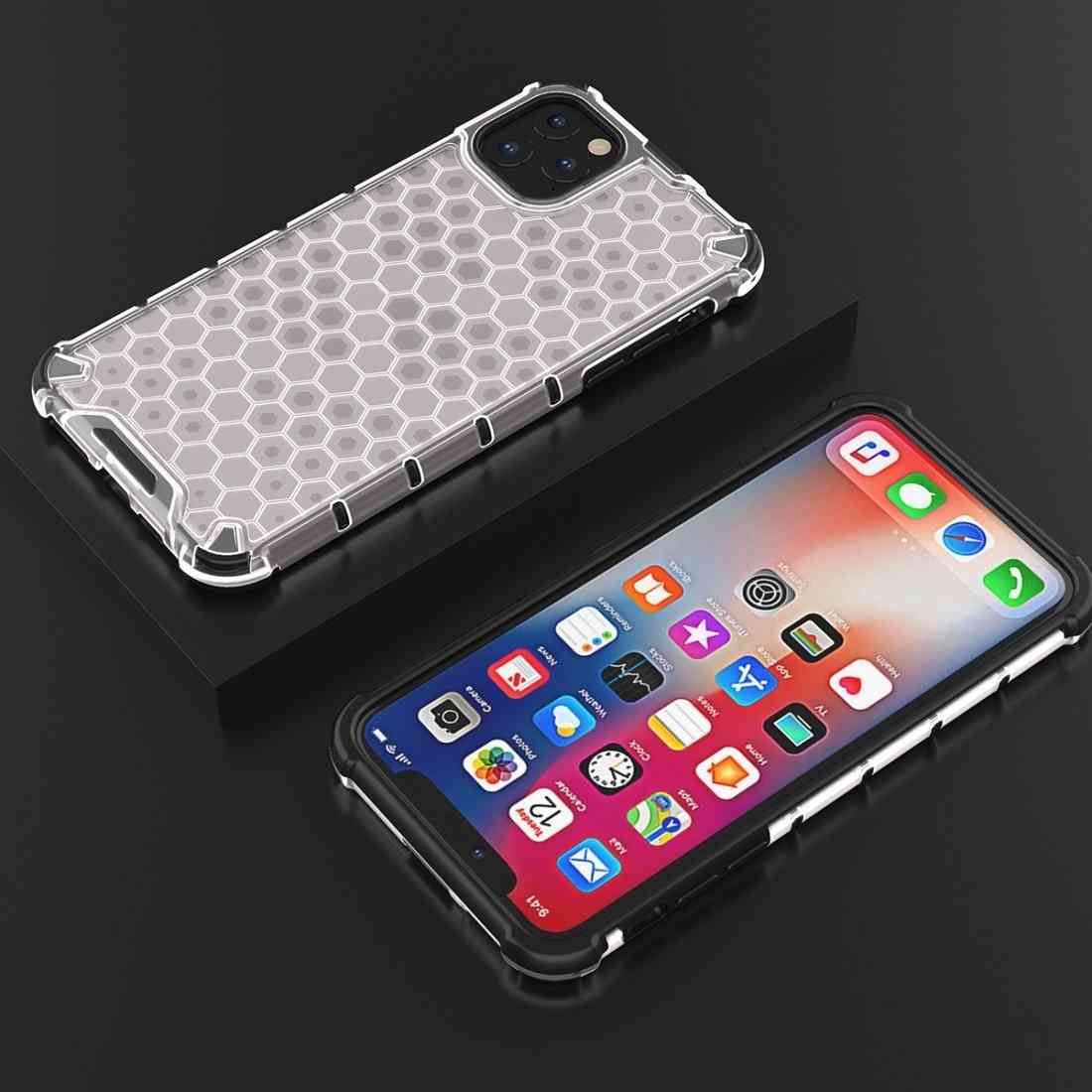 Amzer honeycomb slimgrip hybrid kofanger taske til iphone 11 pro max