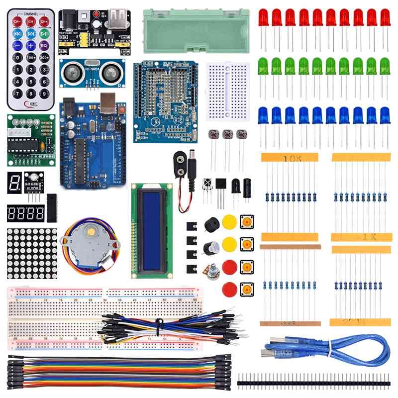 Starter Kit R3 With Tutorial /1602 Lcd / R3 Board/ Resistor