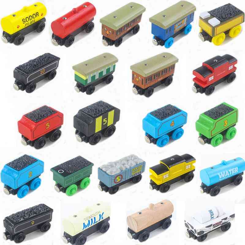 Magnetická automobilová hračka Thomas z dreveného vlaku