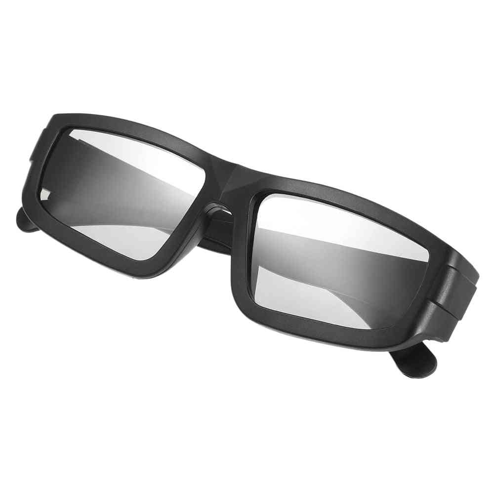 Gafas 3d pasivas, lentes circulares polarizadas para tv, películas reales en 3d