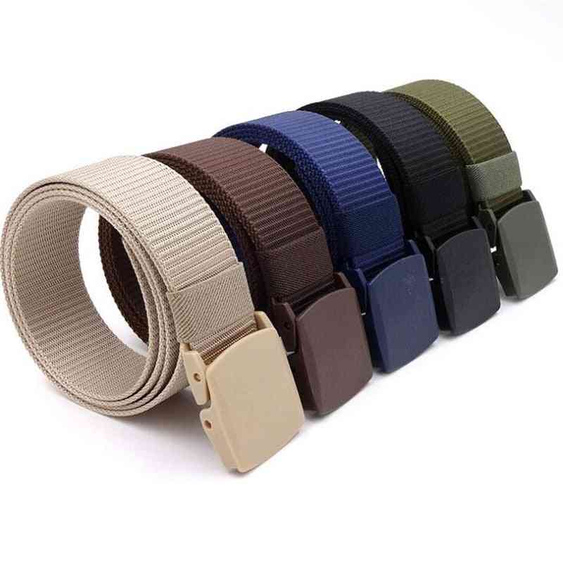 Men Female Belts Military Nylon Adjustable Belt