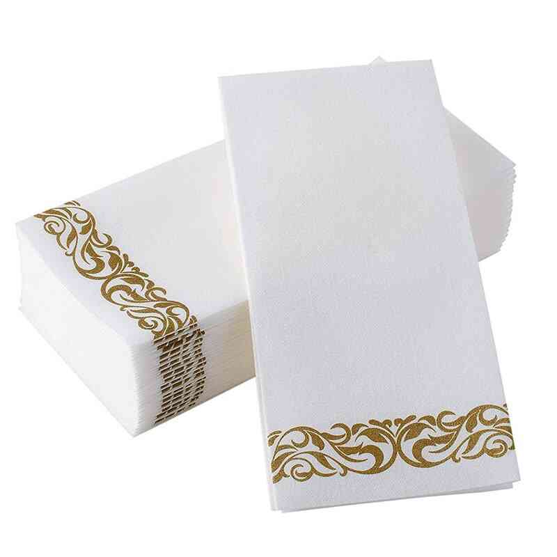 Toallas de mano desechables servilleta de papel suave y absorbente