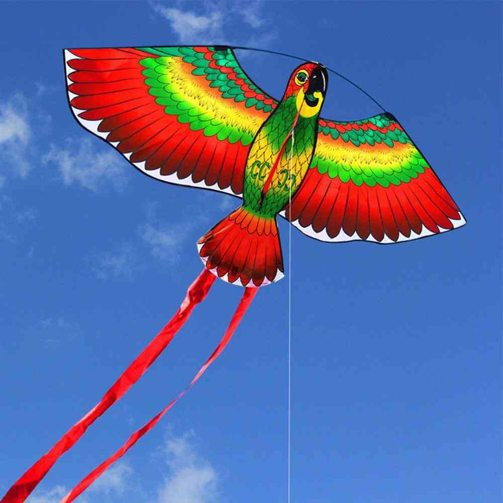 Cerf-volant de perroquets 3d avec un design de ficelle de 50 m