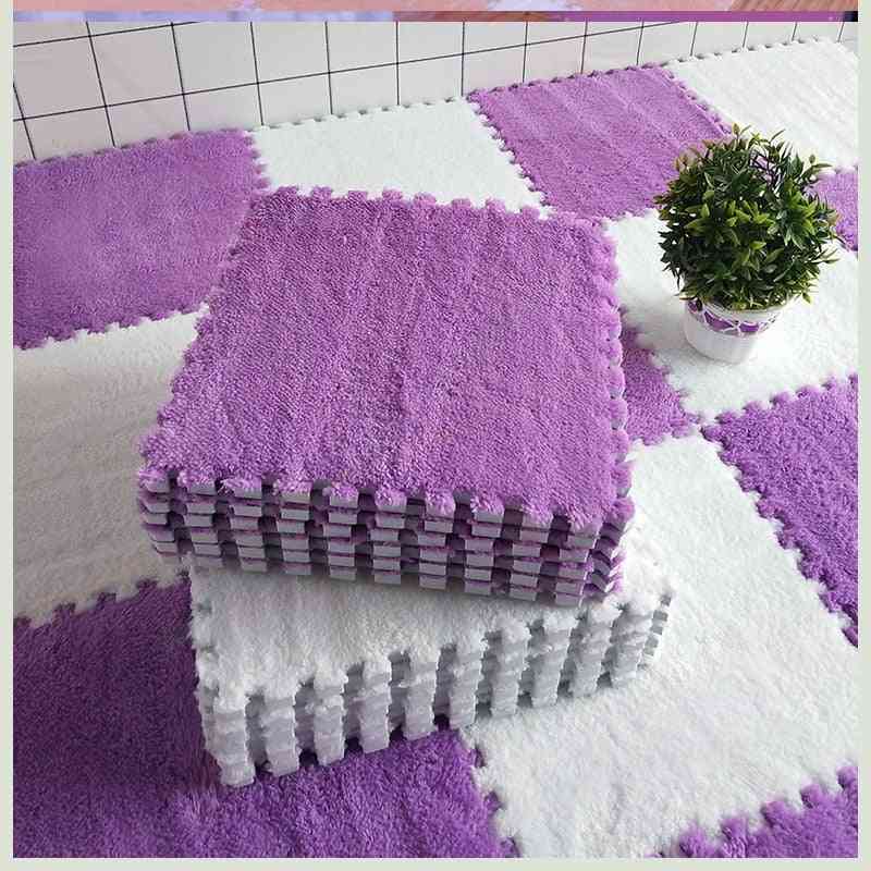 Soft Plush Eva Foam- Puzzle Play, Interlock Floor, Carpet Mats
