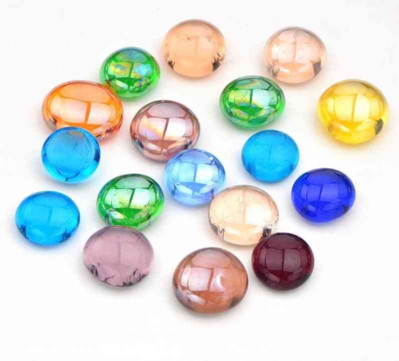 Mix-color Glass Mosaic, Tiles Stones Round, Cabochons Beads For Home Decoration