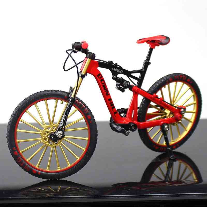 Model z ľahkej zliatiny- kovový prst odliatok, závodný horský bicykel