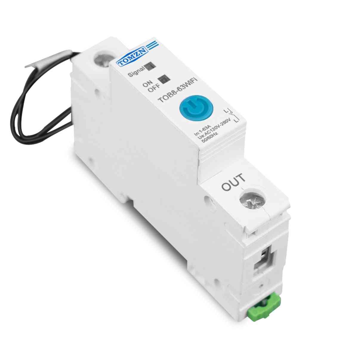 63a Ewelink Single Phase Wifi Smart Energy Metering Monitoring Circuit Breaker Timer Relay