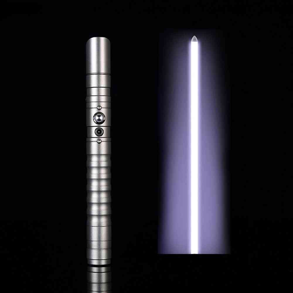 Light Saber Led Flashing Metal Handle Heavy Dueling Sword Cosplay Toy