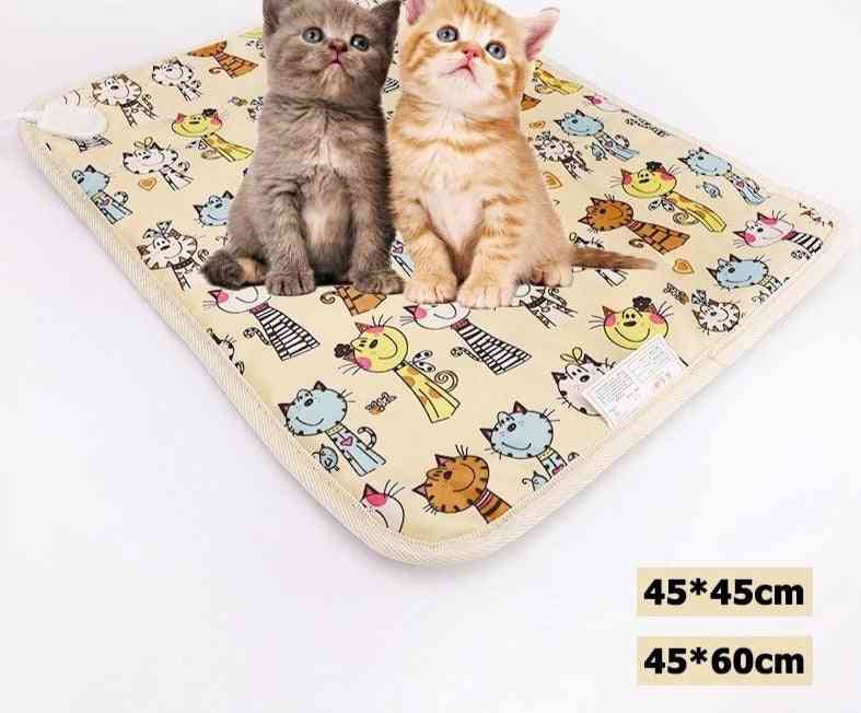 Cat Dog Electric Heating Pet Pad, Heater Mat, Bed, Body Winter Warmer Carpet