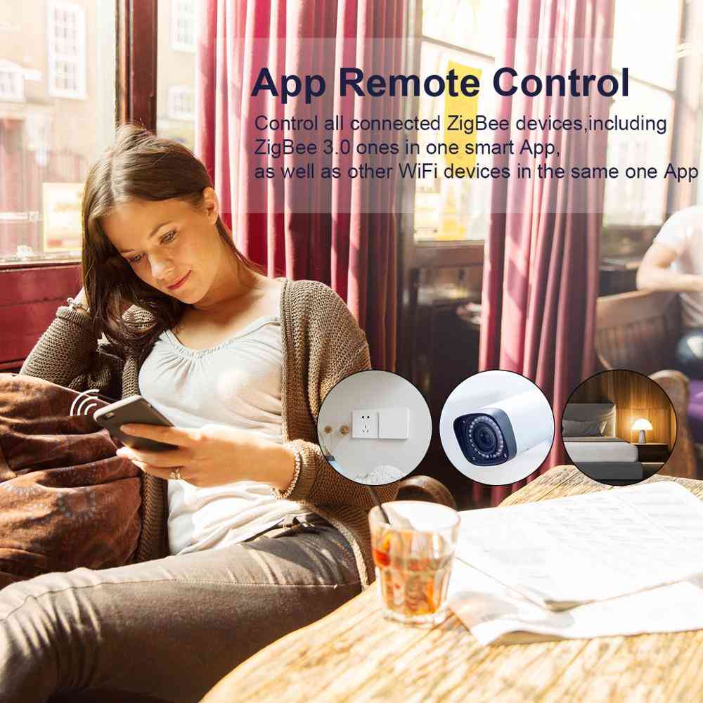 3.0 Smart Hub, Wireless/wired Gateway Bridge For App Voice Remote Control, With Alexa Google Assistant