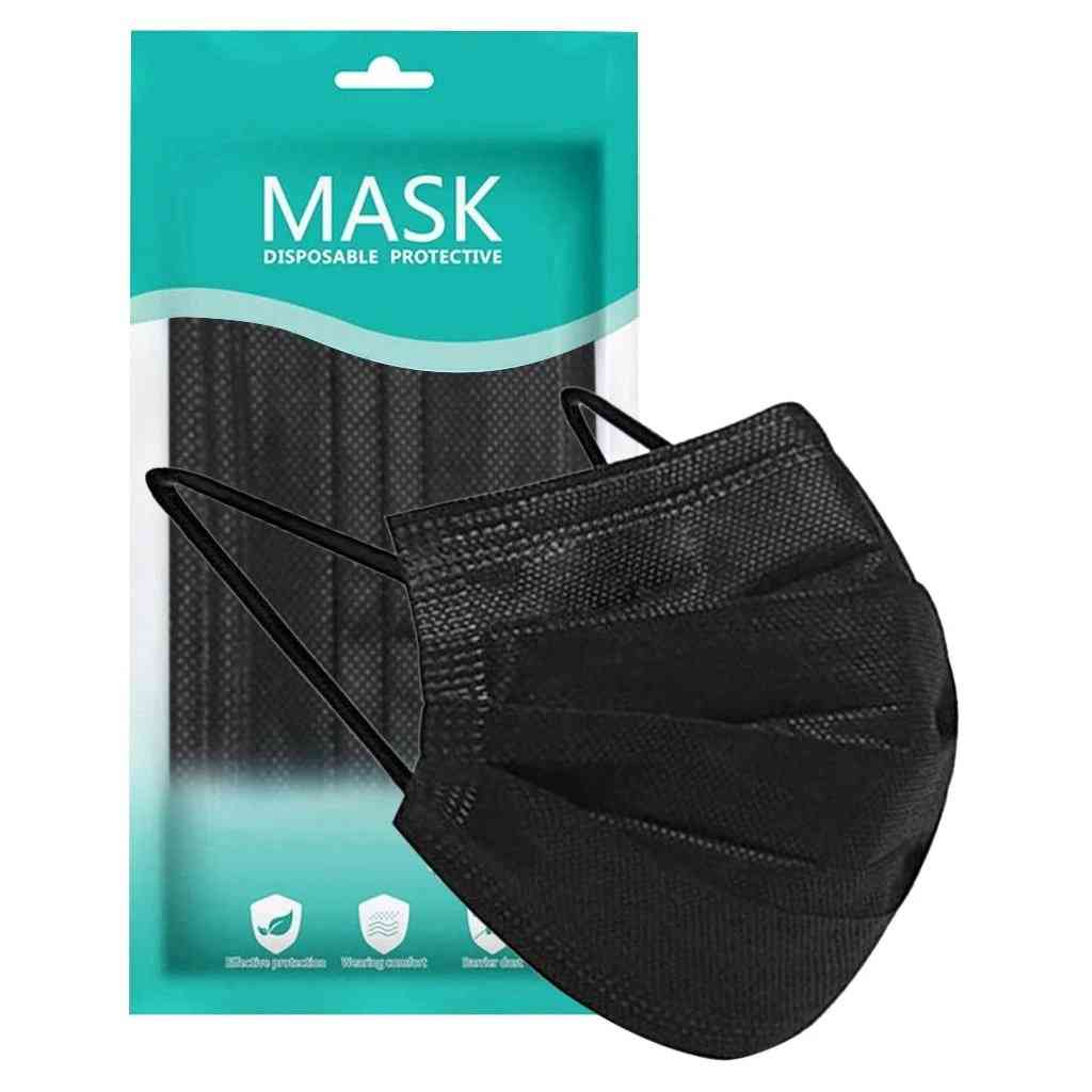 Disposable Face Mask, Skin Care 3 Ply Non-woven Cloth Ear Loop Masks