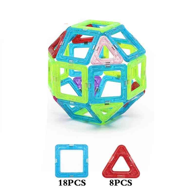 26pcs Mini Enlighten Bricks Ball, Educational Magnetic Designer Diy Building Block