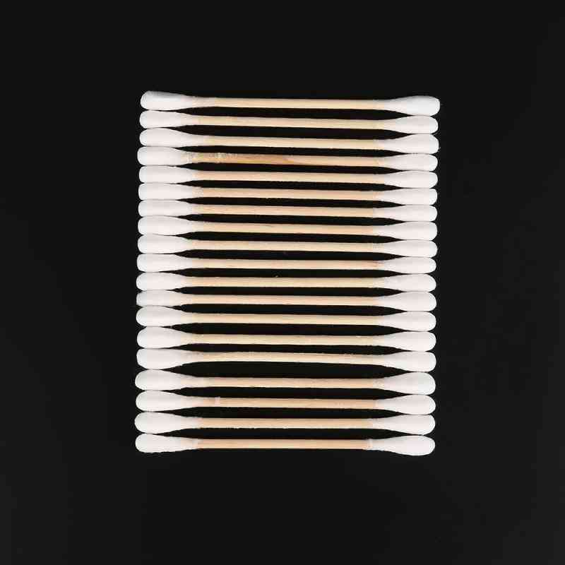 Multipurpose Disposable, Round Double Head, Wooden Cotton Swab