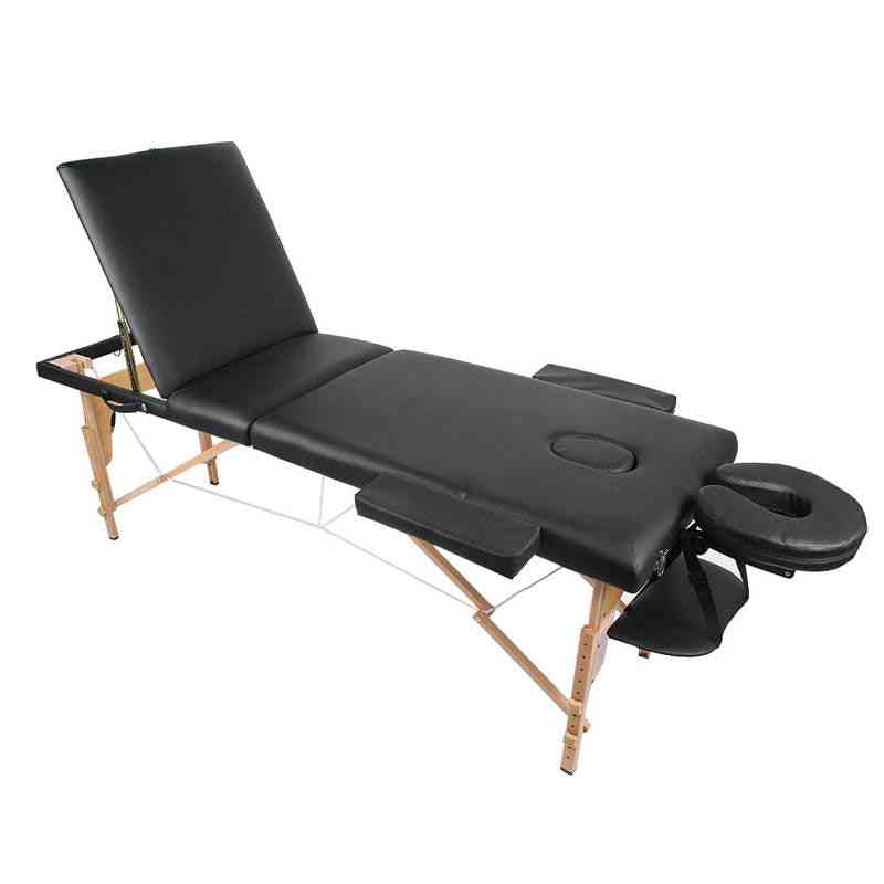 Portable- Adjustable Height, Massage Folding, Table Bed For Spa Salon