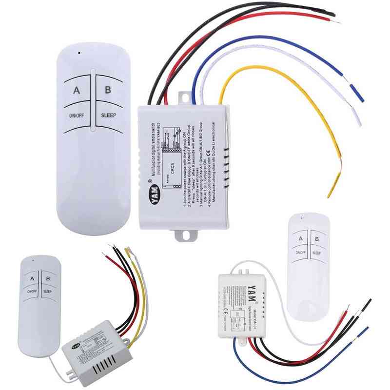 Lámpara de encendido / apagado inalámbrico: interruptor de control remoto, controlador de transmisor receptor