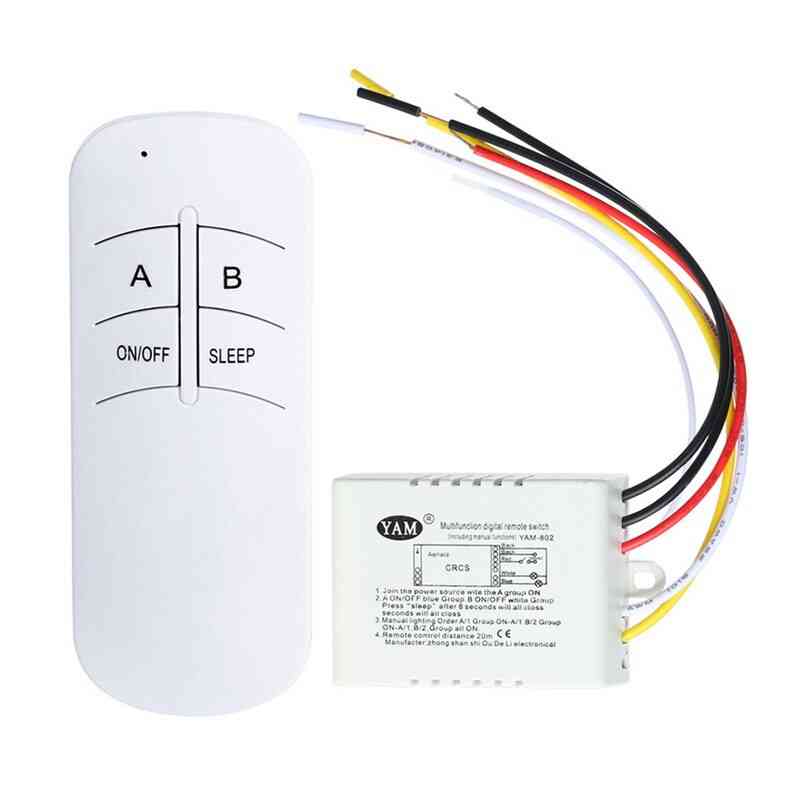 Lámpara de encendido / apagado inalámbrico: interruptor de control remoto, controlador de transmisor receptor