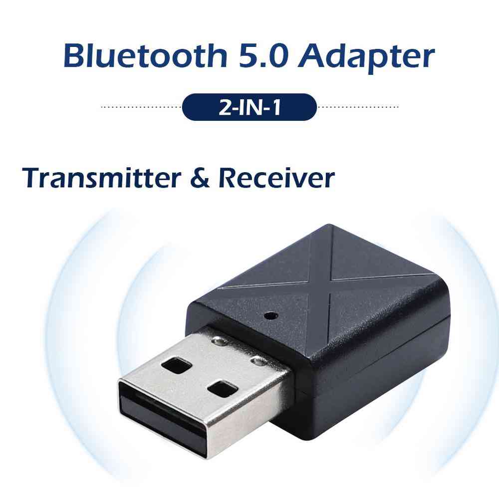 3.5mm Aux Stereo Wireless Adapter Usb Bluetooth 5.0 Transmitter Receiver Tv Speaker Earphone Car Music