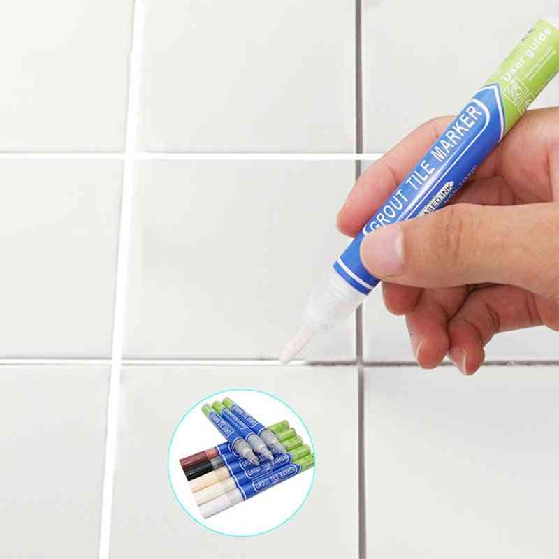 Tile Gap Repair, Refill Grout Pen - Filling Wall Porcelain, Bathroom Paint Cleaner