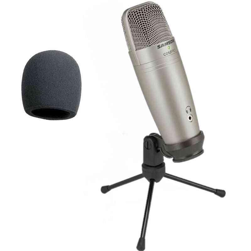 C01u- studio usb, microphone à condensateur avec surveillance en temps réel