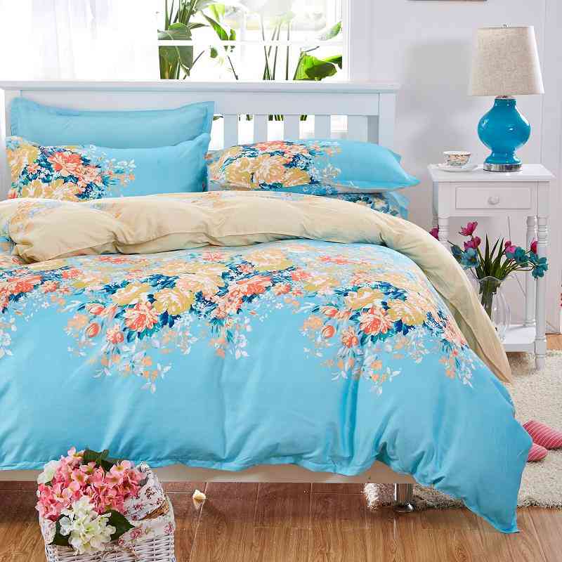 Home Textiles  Bedding Set -  Comforter Duvet Cover, Bed Sheet, Pillowcase Set-1