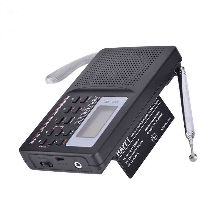 Portable Digital Fm/am/sw/lw Mini Radio Receiver Full Band