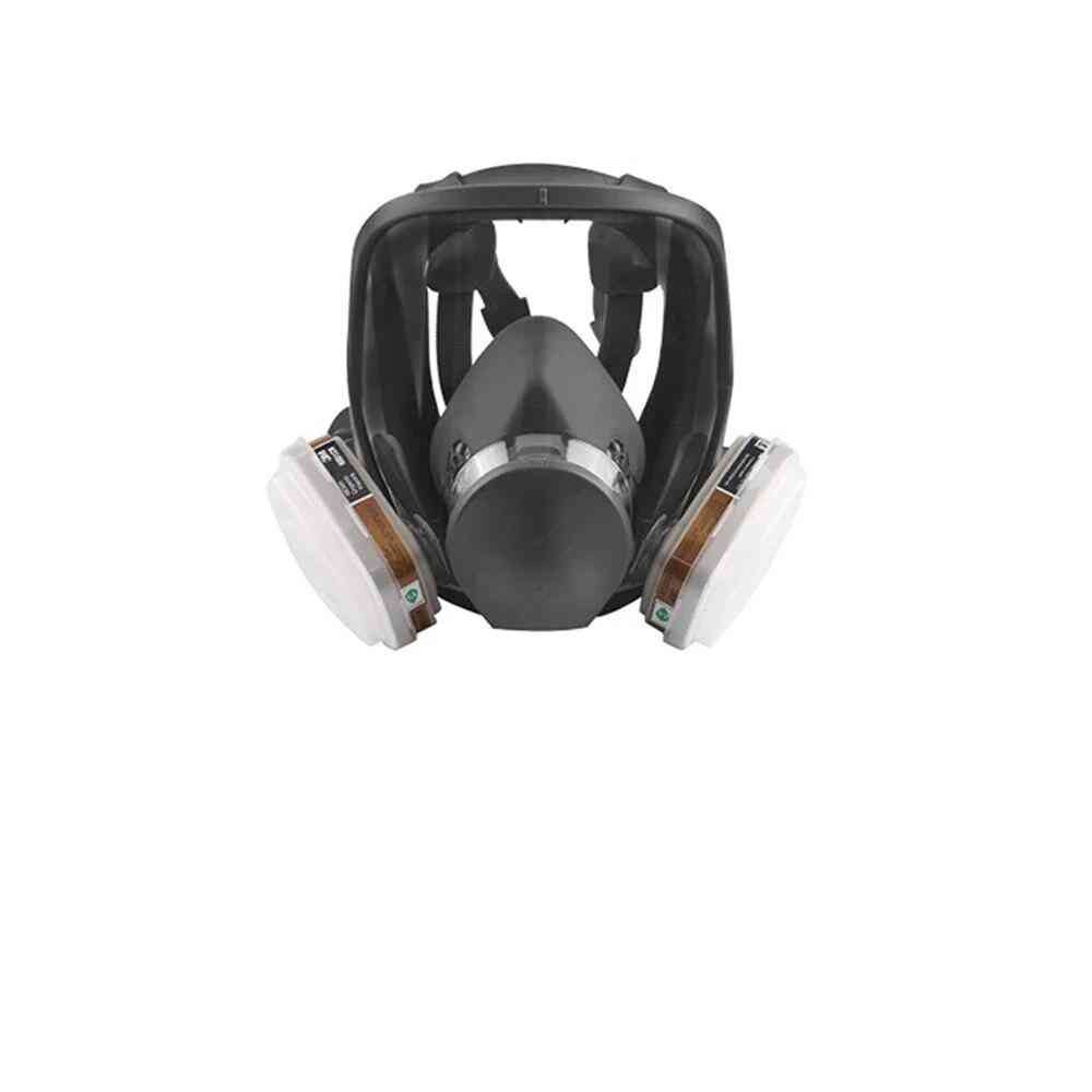 Pintura pulverización respirador seguridad trabajo filtro a prueba de polvo máscara de gas de cara completa