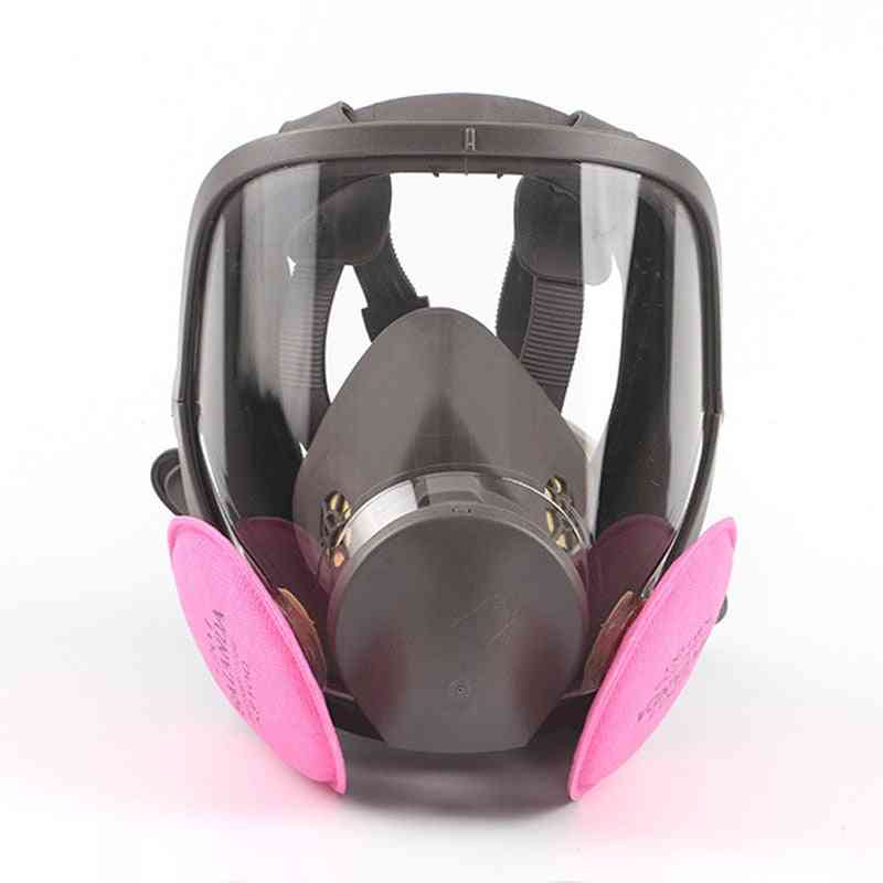 Pintura pulverización respirador seguridad trabajo filtro a prueba de polvo máscara de gas de cara completa