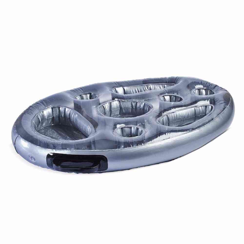 Foldable Inflatable- Hot Tub Pool, Floating Refreshment, Snacks Serving Bar Tray