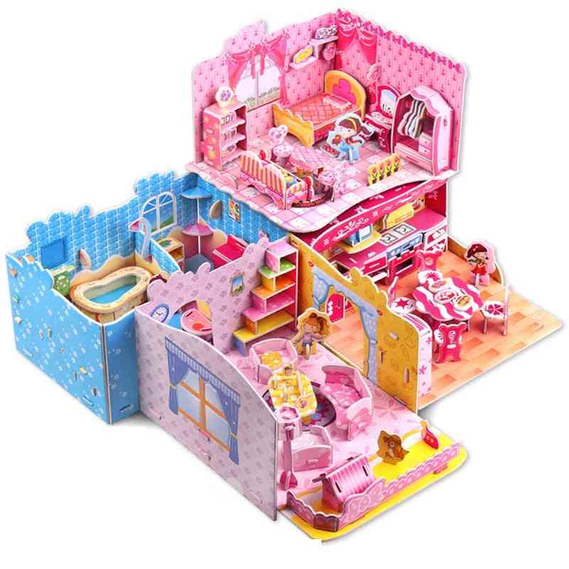 Kitchen Bedroom, Living Room Bathroom- Jigsaw 3d Puzzle Toy