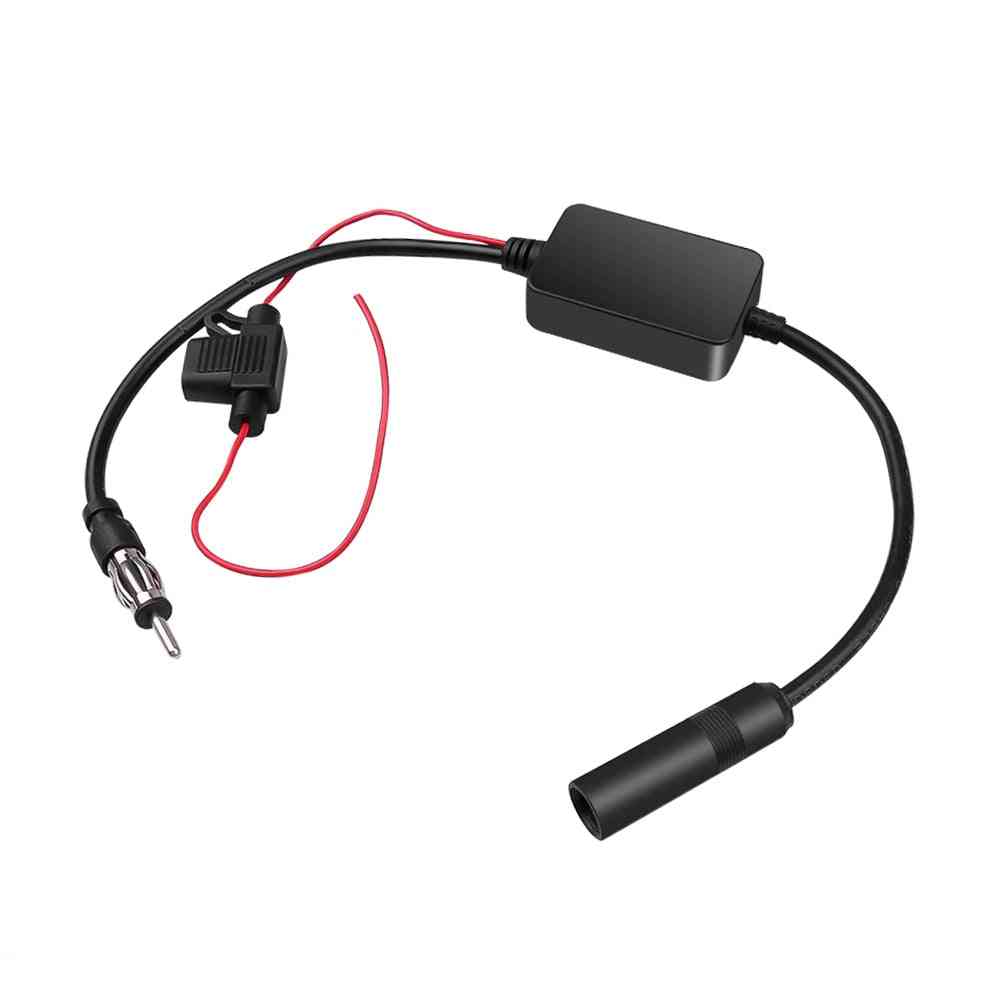 Auto Car- Radio Fm, Signal Amplifier, Antenna Booster  (black)