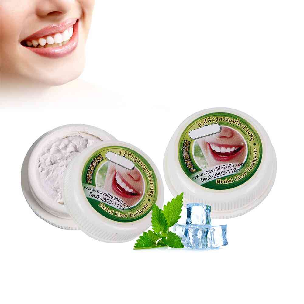 Naturlig örtklyfta tandkräm, tandblekning antibakteriell kräm