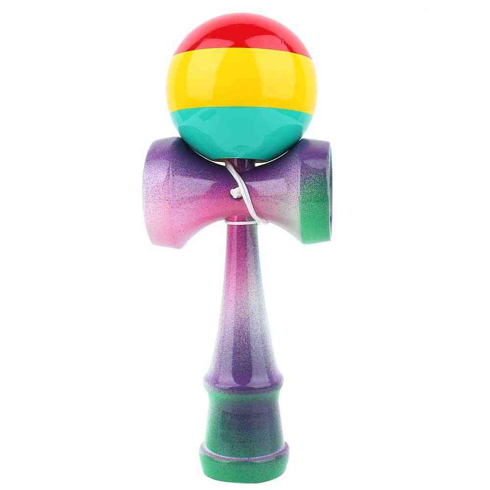 Painted Traditional, Wooden Juggling Ball Game Toy (multicolor)