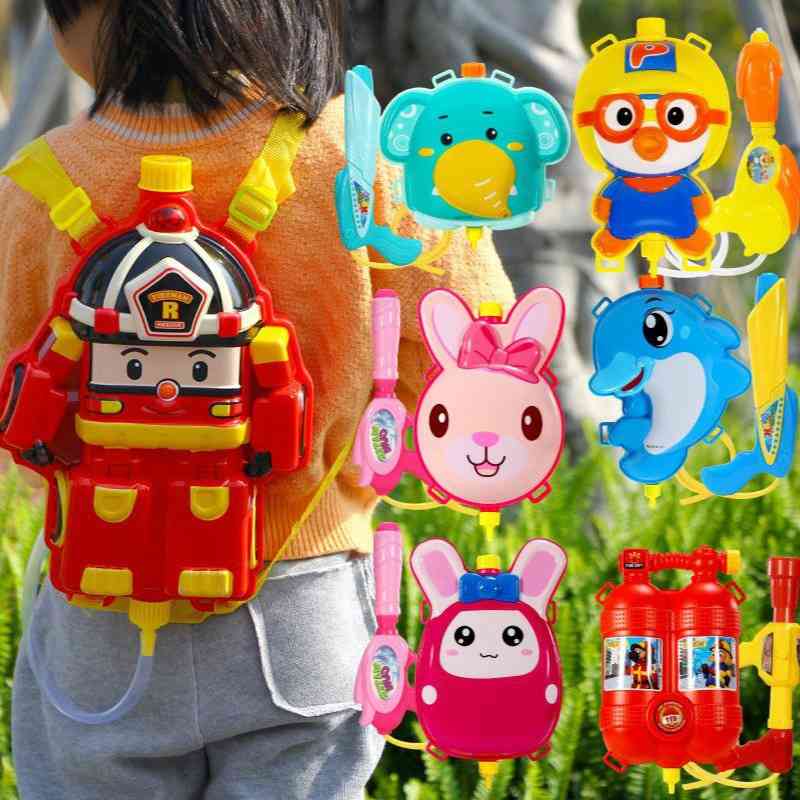 Children's Backpack, Pull-out Large-capacity, Spray Gun, Water Fighting Toy