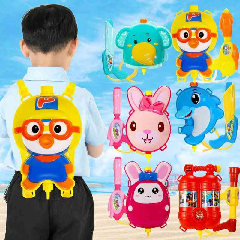 Children's Backpack, Pull-out Large-capacity, Spray Gun, Water Fighting Toy