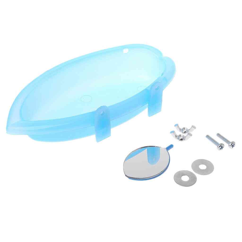 Bird Water Bath Tub For Pet Parrot Cage Hanging Bowl