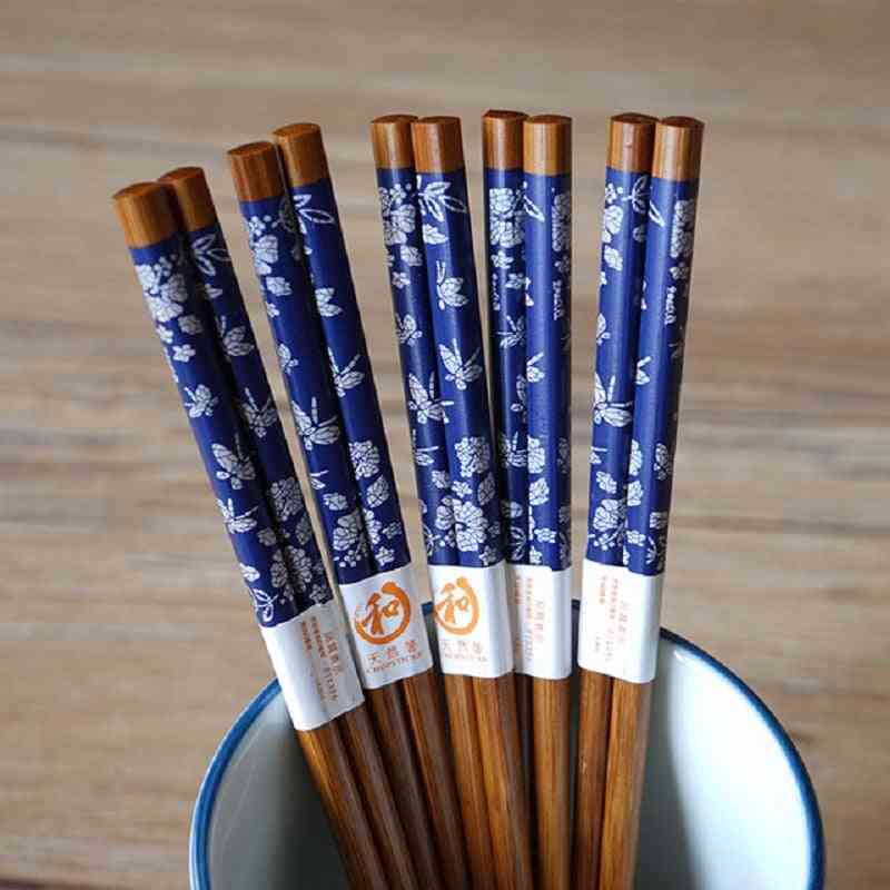 Reusable Handmade Bamboo Japanese Natural Wood Chopsticks