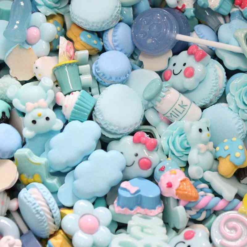 Resin Charms Slime Decor, All Filler Cute Cake/fruits/candy Phone Case Tools