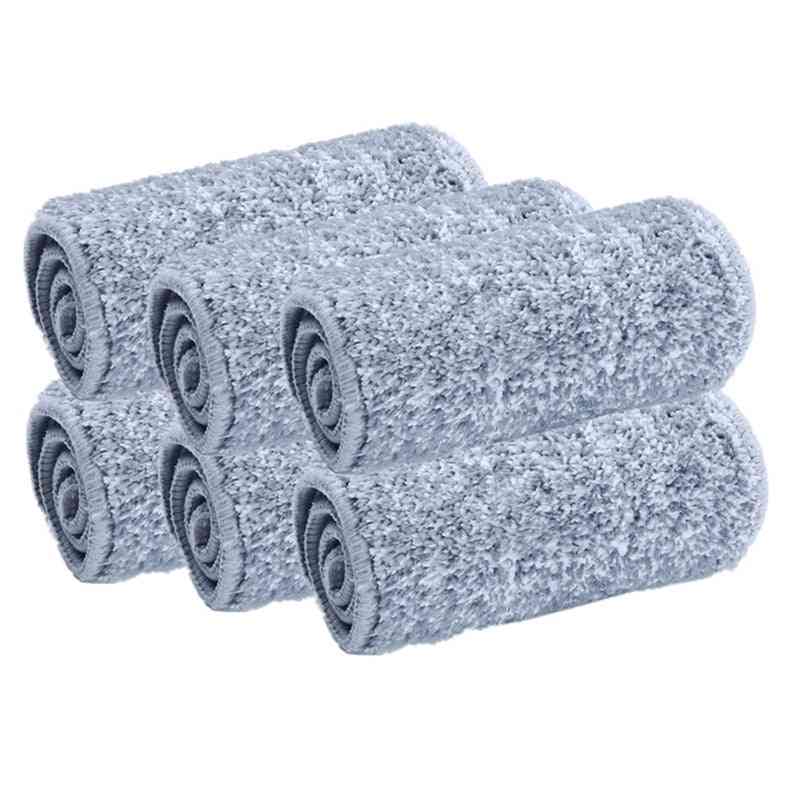 Microfiber Mop Cloth, Kitchen Floor Cleaning, Flat Squeeze Pads, Household Tools