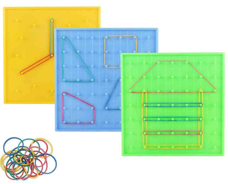 Plastic nagelplaat, educatief speelgoed voor primair wiskunde