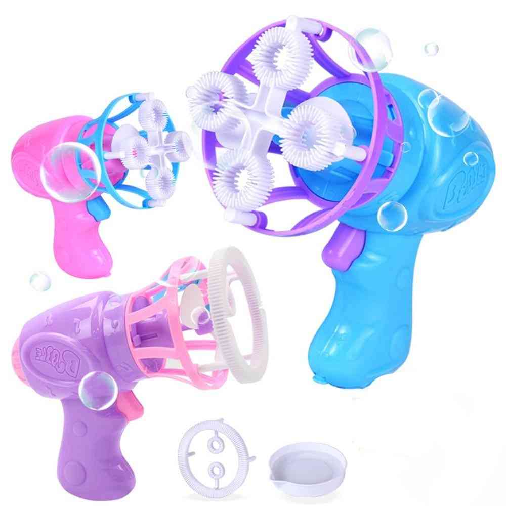 Cartoon Animal- Soap Water Bubble, Blower Machine Gun Toy